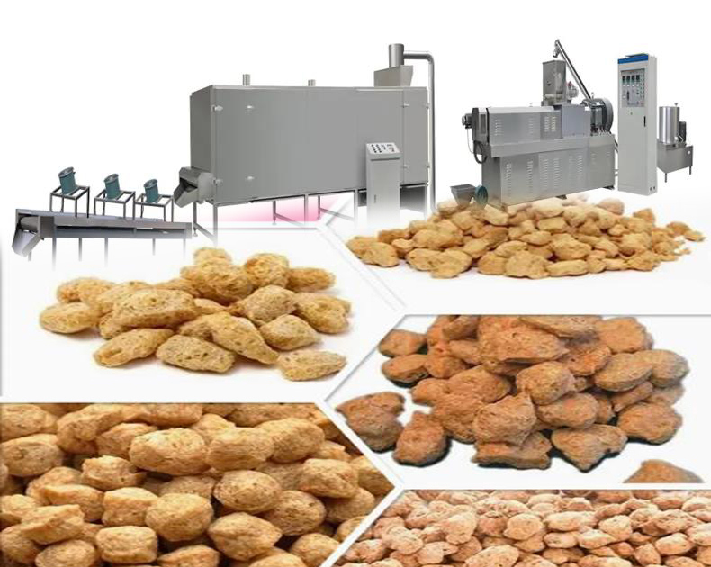 স্বয়ংক্রিয় সোয়া এক্সট্রুজার মেশিন / প্রোটিন খাদ্য উৎপাদন লাইন