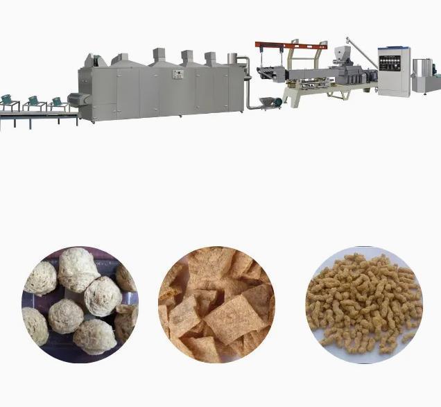 স্বয়ংক্রিয় টিভিপি / টিএসপি সয়া প্রোটিন খাদ্য এক্সট্রুশন মেশিন আইএসও সার্টিফাইড