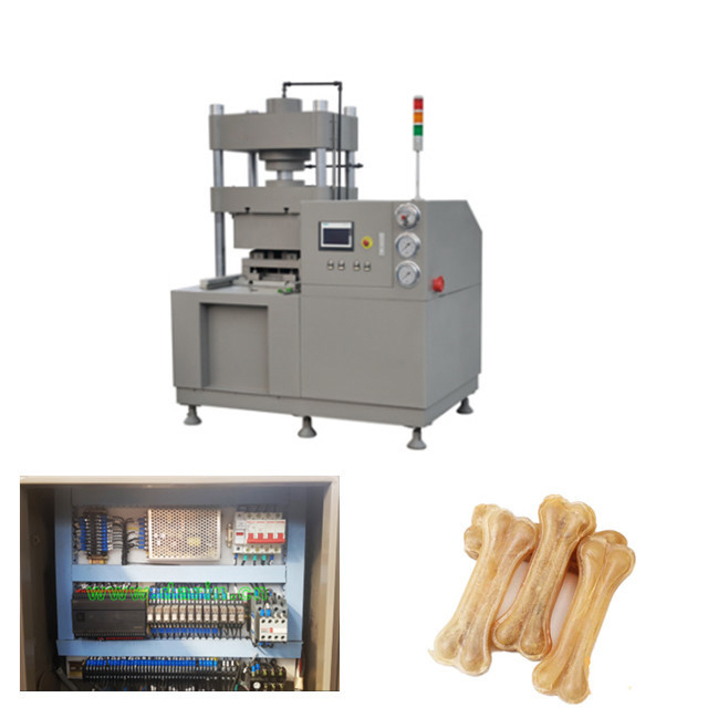 পিএলসি নিয়ন্ত্রণ হাইড্রোলিক পোষা খাদ্য উত্পাদন লাইন Rawhide হাড় টিপে জন্য