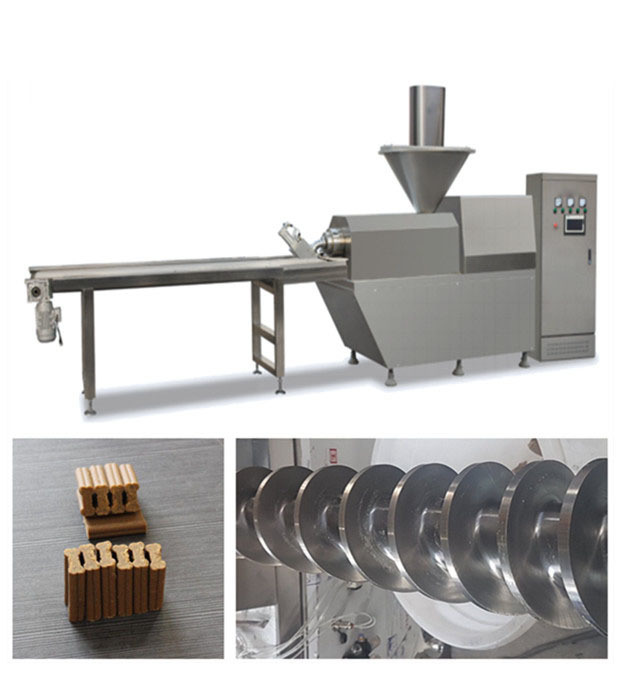 স্বয়ংক্রিয় পোষা খাদ্য উত্পাদনের লাইন স্টেইনলেস স্টীল উপাদান পোষা মাংস নাটক মেশিন