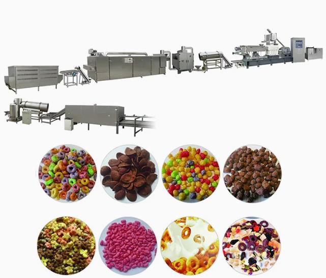 ভুট্টা ফলক যন্ত্রপাতি / কভার ময়দা খাবার খাদ্য উত্পাদন লাইন