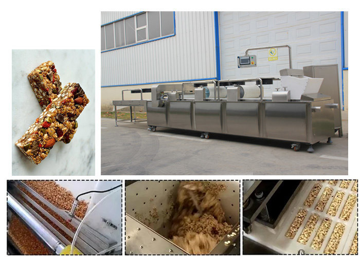 স্বাস্থ্যকর উচ্চ ক্ষমতা সেরাল বার মেকিং মেশিন Muesli বার Granola বার কাটন মেশিন