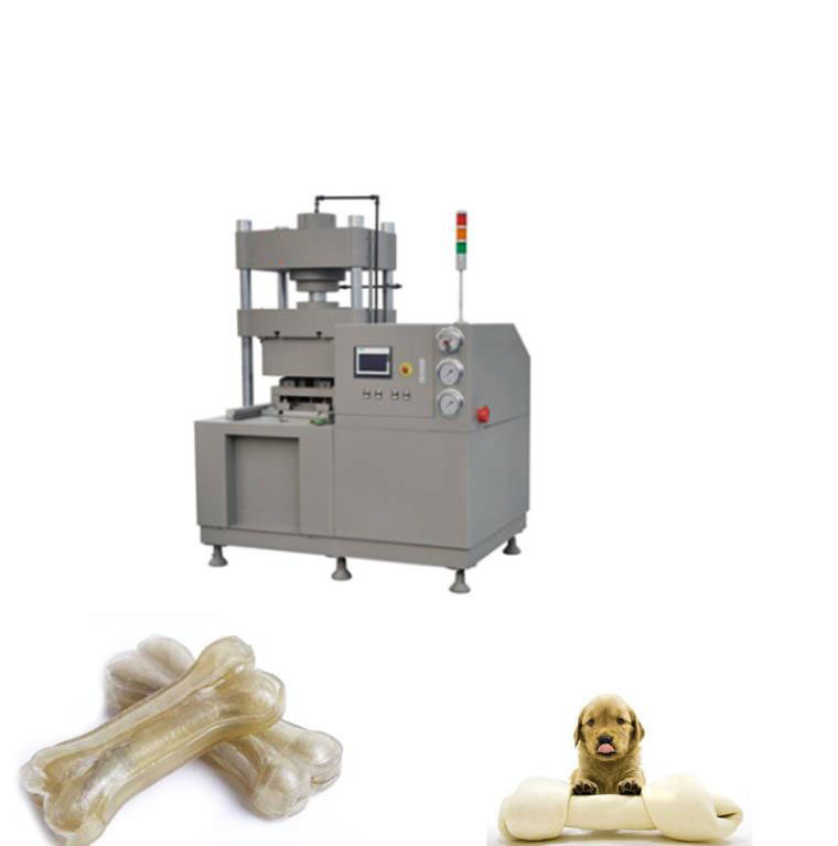 হাই স্পিড কুকুর হাড় তৈরির মেশিন Rawhide ডেন্টাল কেয়ার Snacks টিপে