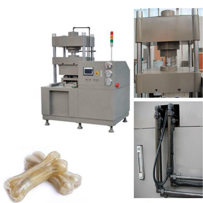 রোহাইড দ্বারা তৈরি পিষ্টক স্নেক প্রসেসিং মেশিন, কুকুর হাড় মেকার মেশিন