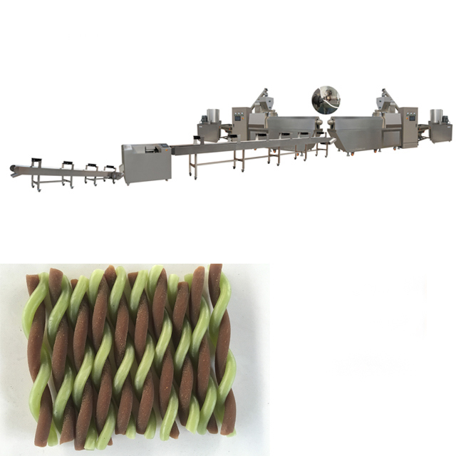 কুকুর চিবাই গাম চিকিত্সা জন্য স্বয়ংক্রিয় একক স্ক্রু Extruder টাচ স্ক্রিন