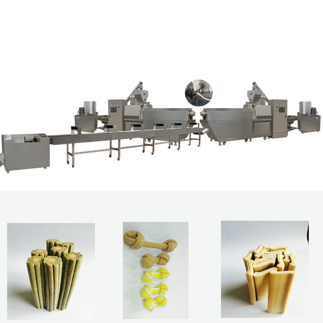 নতুন কন্ডিশন সিই কুকুর স্ন্যাকস খাদ্য এক্সট্রুশন সরঞ্জাম 35-100 কিলোওয়াট পাওয়ার