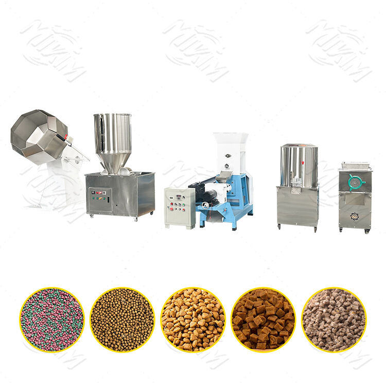 Industry 500 Kg/h Pet Snacks Food Machine Production Line Twin Screw Dog Food Kibble Fish Feed Making Extruder